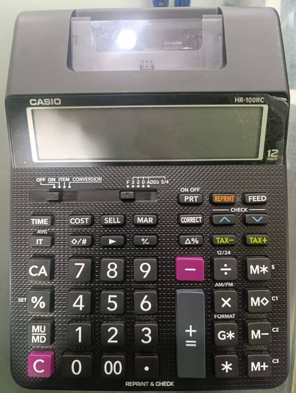 Casio HR100RC Printing Calculator 2