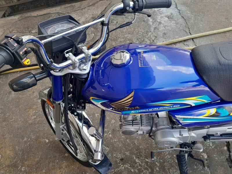 Honda cd 70 blue colour 1