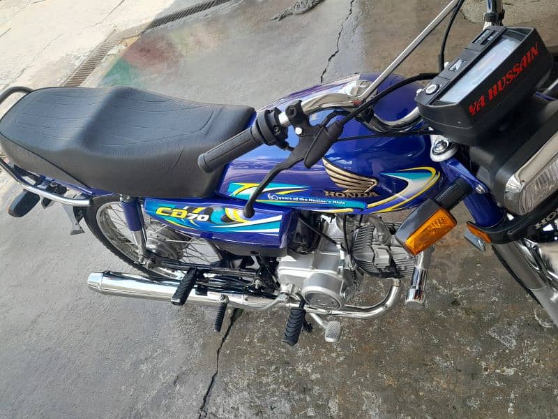 Honda cd 70 blue colour 3