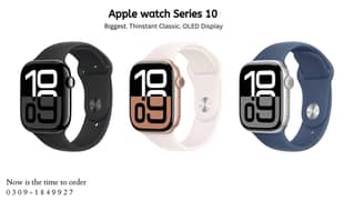 Apple Watch Series 10 42mm, 46mm GPS Jet Black, Rose Gold, Silver