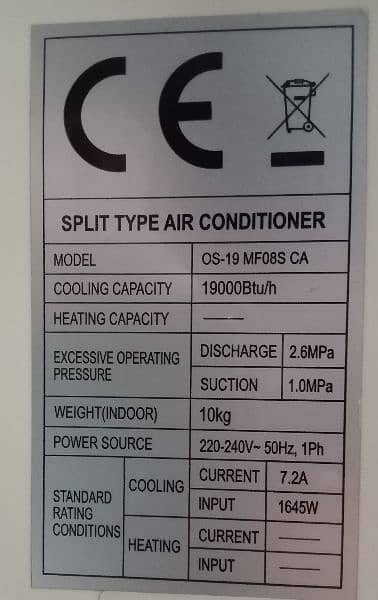 orient split ac 1.5 ton 3