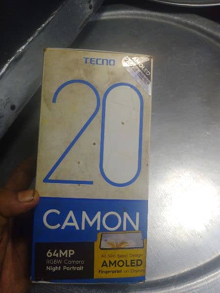 Tecno camon 20 only box 3