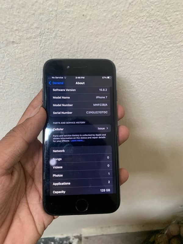 Iphone 7 All ok 128 gb whatapp 03007464143 7