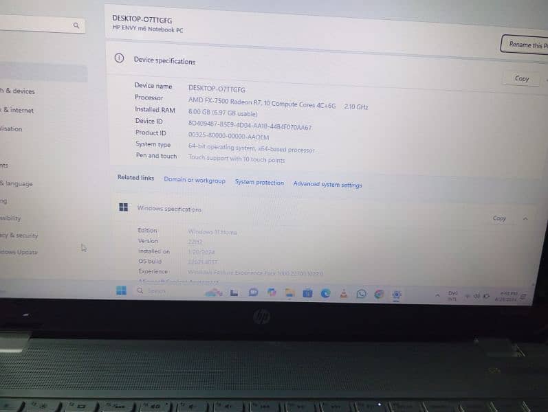 hp Amd series laptop for sale 2