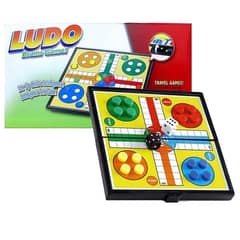 ludo board game magnetic 5 in 1 plastic with folding chessboard