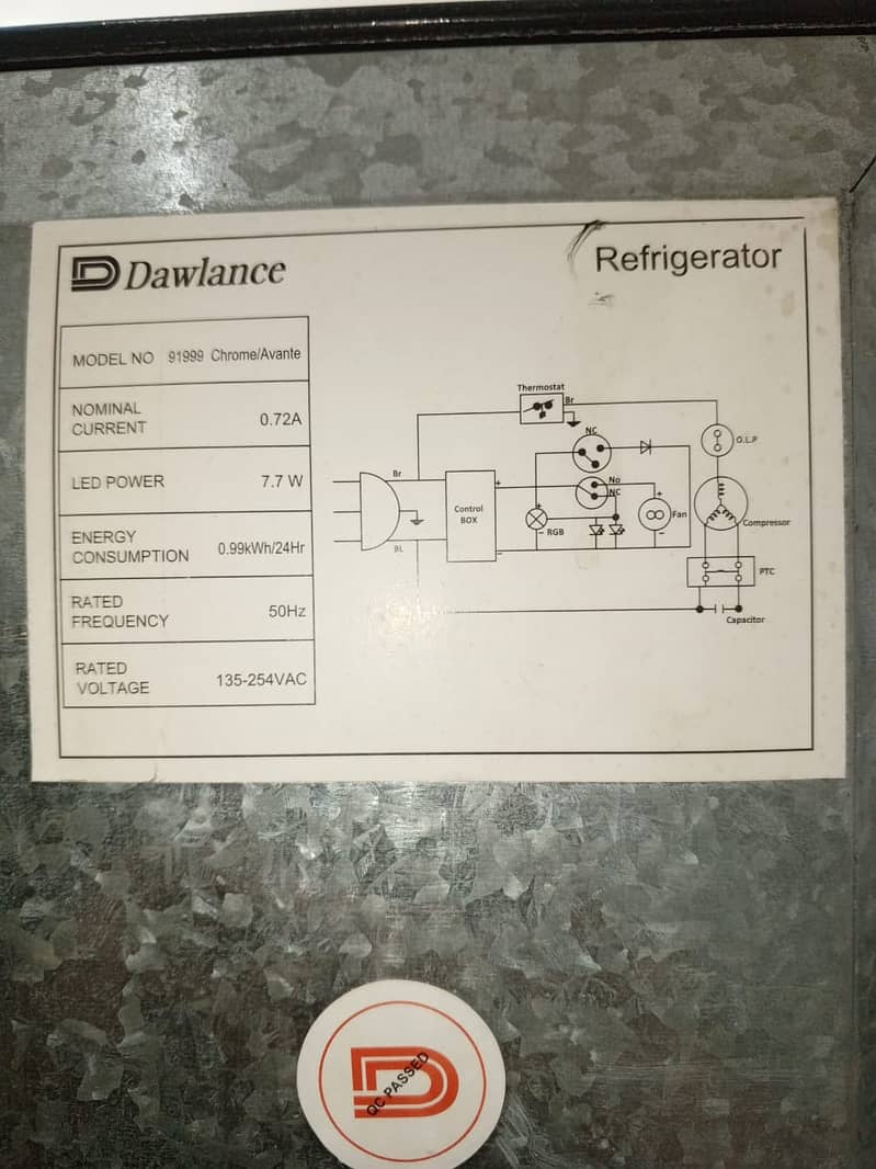 Dawlance fridge GD LArge jumbo size (0306=4462/443) mavi seet 6