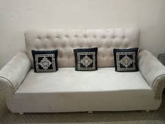 Sofa Set 5 Seater New Velvet With 5 Cushion l Contact 0331-5507990