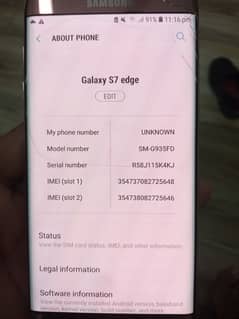 Samsung galaxy S7 edge | 32 gb and 4 gb