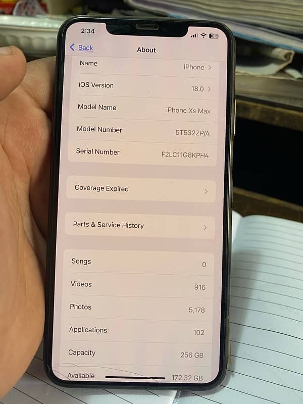 iPhone xsmax xs max for sale 256gb pta approved 7