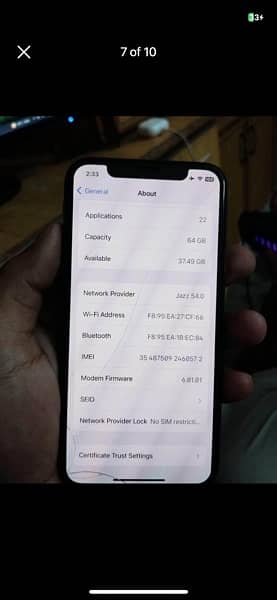 IPhone x non pta 7