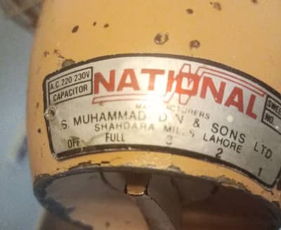 National Fan 20" Vintage 1976 Model