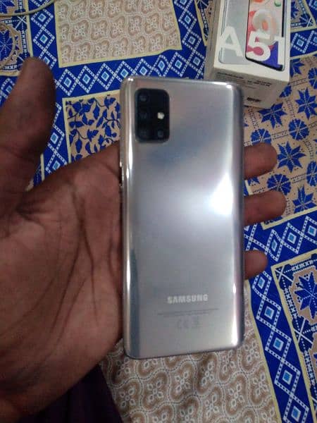 SAMSUNG A51 Mobile 6/128 Gb with Box jenion charger no open no repair 7