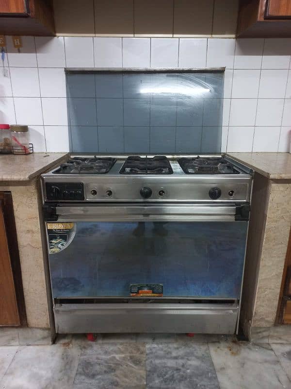 5 burner stove with rotasary grill oven 2