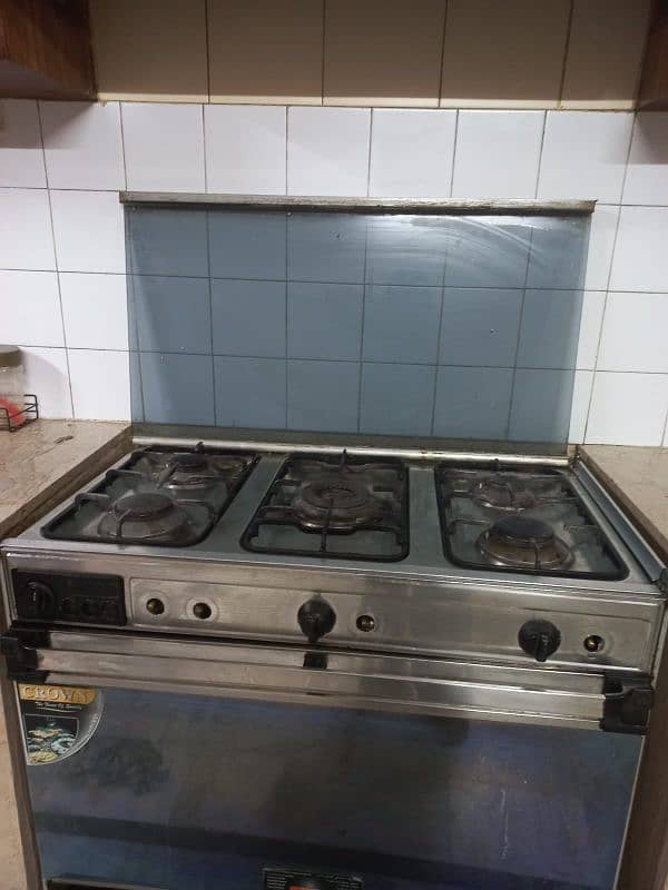 5 burner stove with rotasary grill oven 3