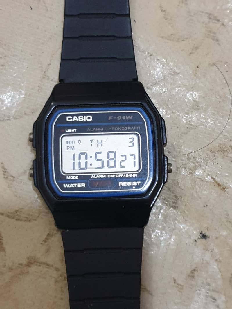 Casio F-91w Malaysia Made 0