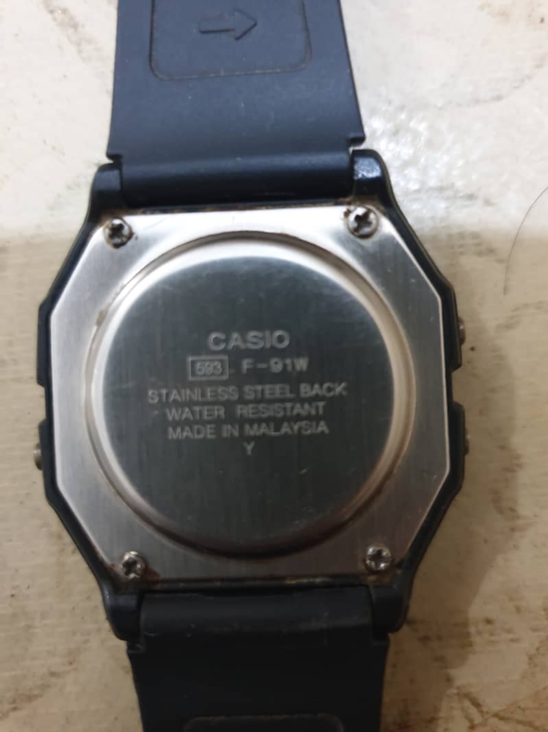 Casio F-91w Malaysia Made 1