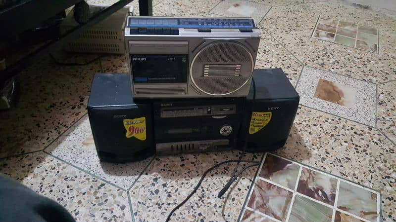 sony and philips old tape and radio read ad 1