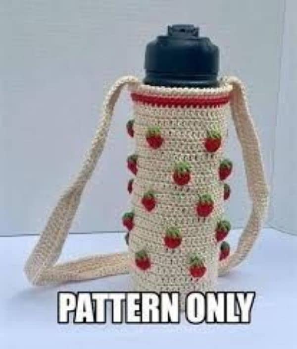 crochet water bottle cover 3