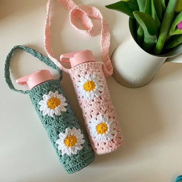 crochet water bottle cover 8