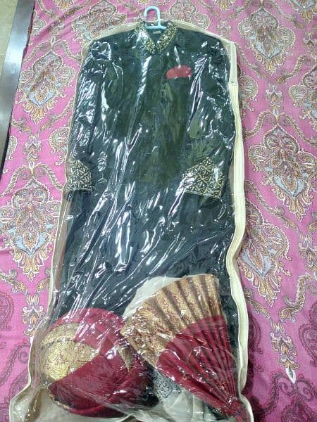 Groom Sherwani Black colour 2