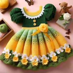 crochet baby frock