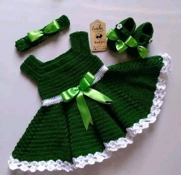 crochet baby frock 3