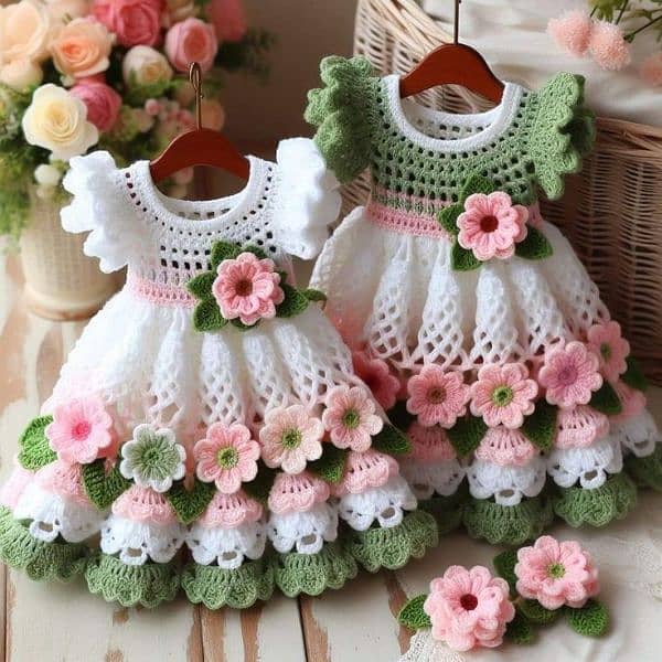 crochet baby frock 10