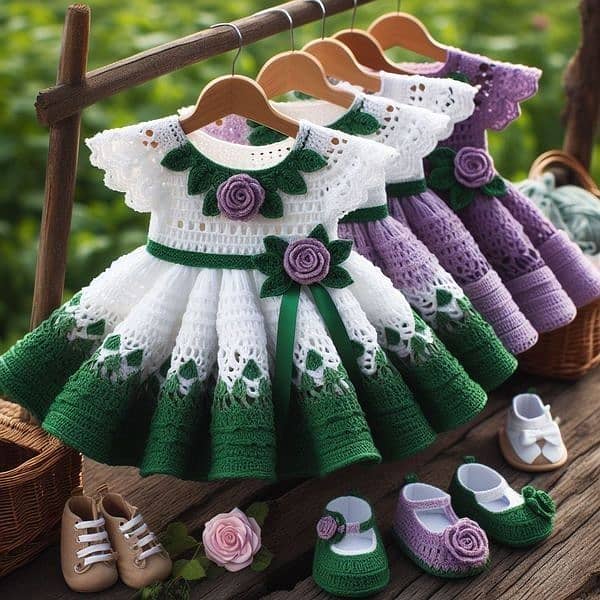 crochet baby frock 17