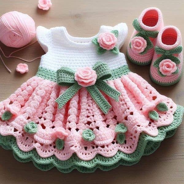 crochet baby frock 18