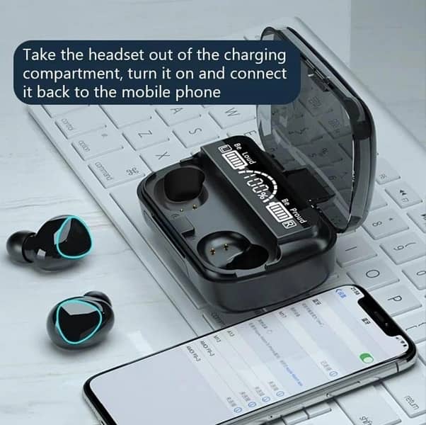 M10 Wireless Bluetooth Earbuds 2