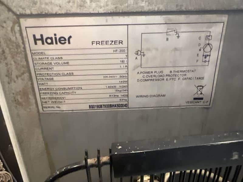 Haier Freezer 0