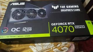 Asus TUF RTX 4070 SUPER 12gb one month used