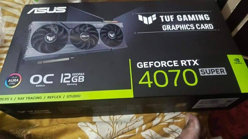 Asus TUF RTX 4070 SUPER 12gb one month used 0