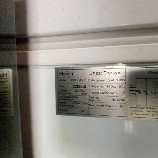 Haier Freezer Brand New Condition Only One Month use. . 4