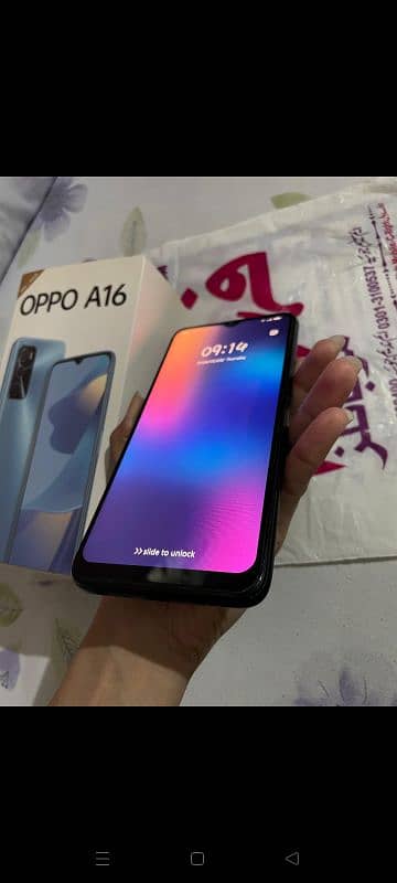 Oppo a16 for sale contact on WhatsApp number 0326 6814228 2