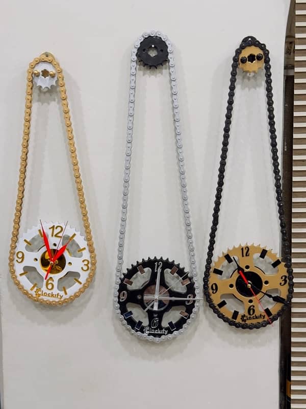 Wall Clocks Available Made by Gear Set Beautiful Item 3