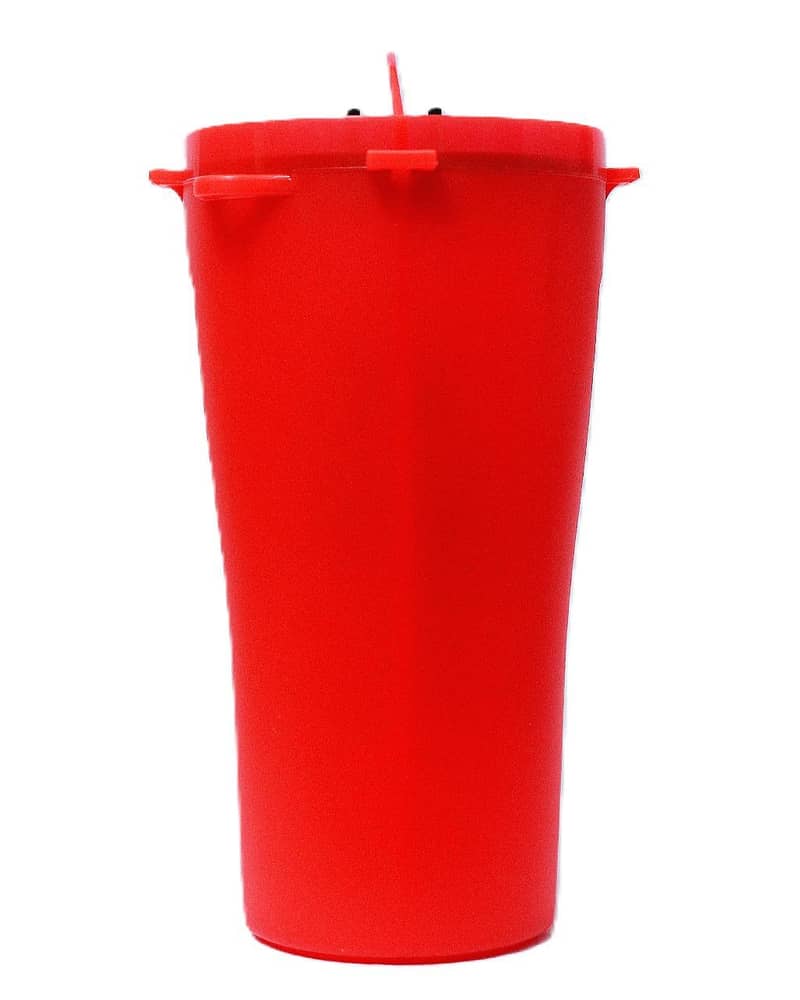 HYDRA CUP | RED COLOR | DOUBLE PARTITION | DOUBLE CAP 4