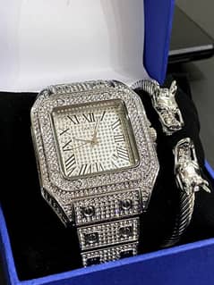 Cartier Diamond Watch With Dragon Kara