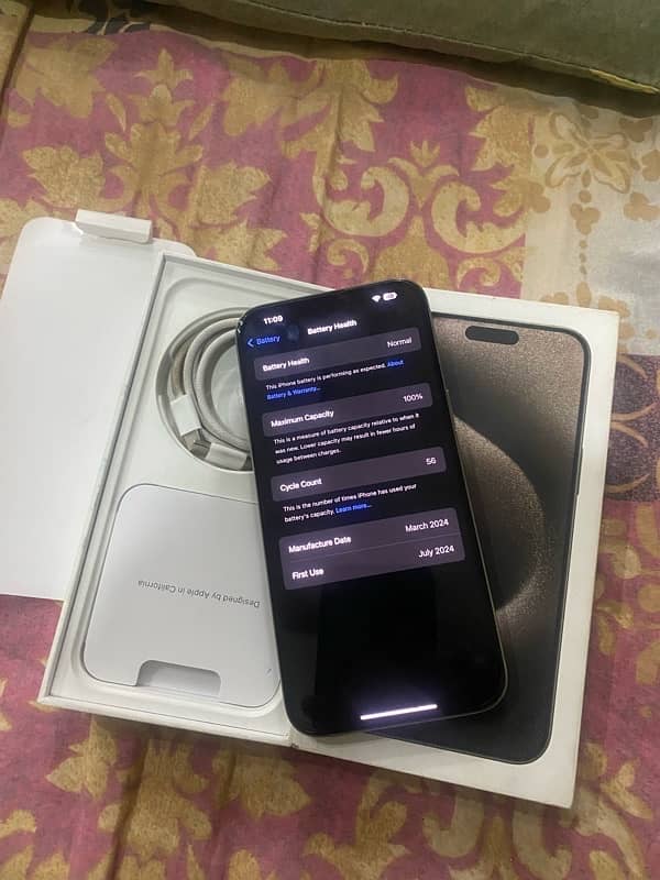 iPhone 15pro max 256gb npn pta jv 3