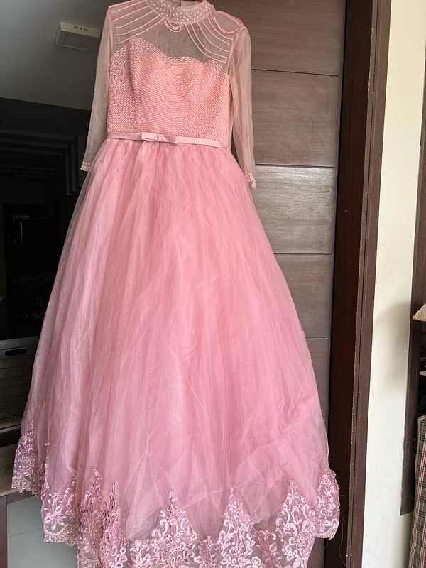 A pink barbie dress . ball gown . pink frock 1