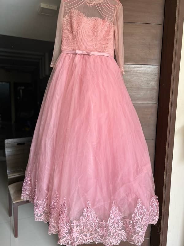 A pink barbie dress . ball gown . pink frock 3