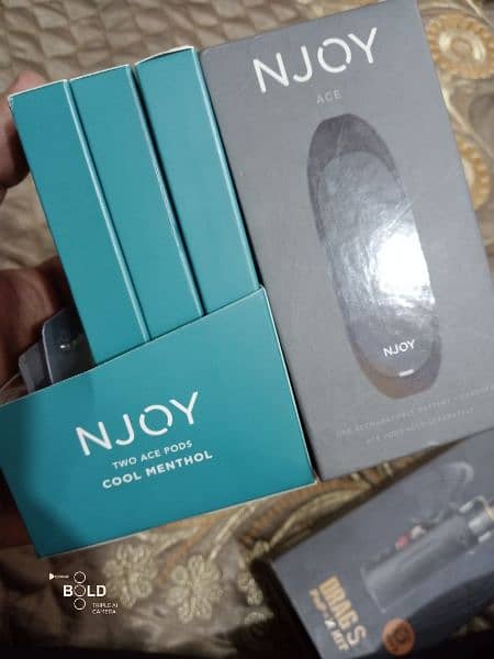 Njoy pod device refill rechargeable with 6 coils charging cable 1