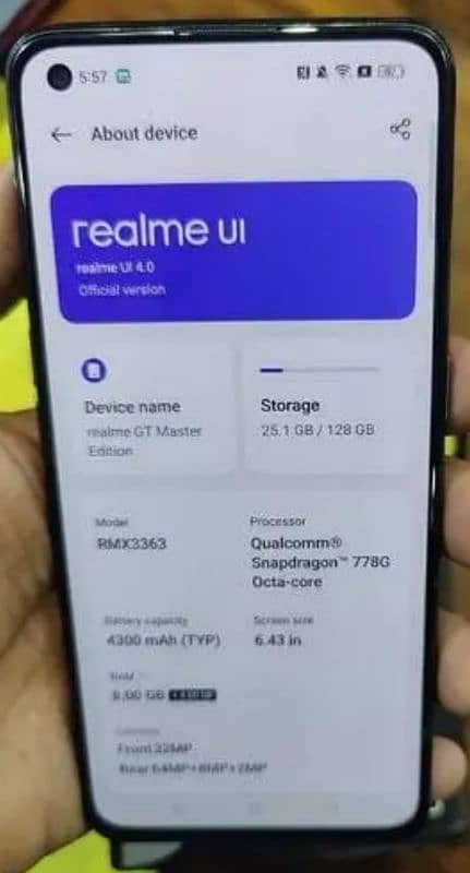 realme gt master 10/10 box and mobile 8/128 1