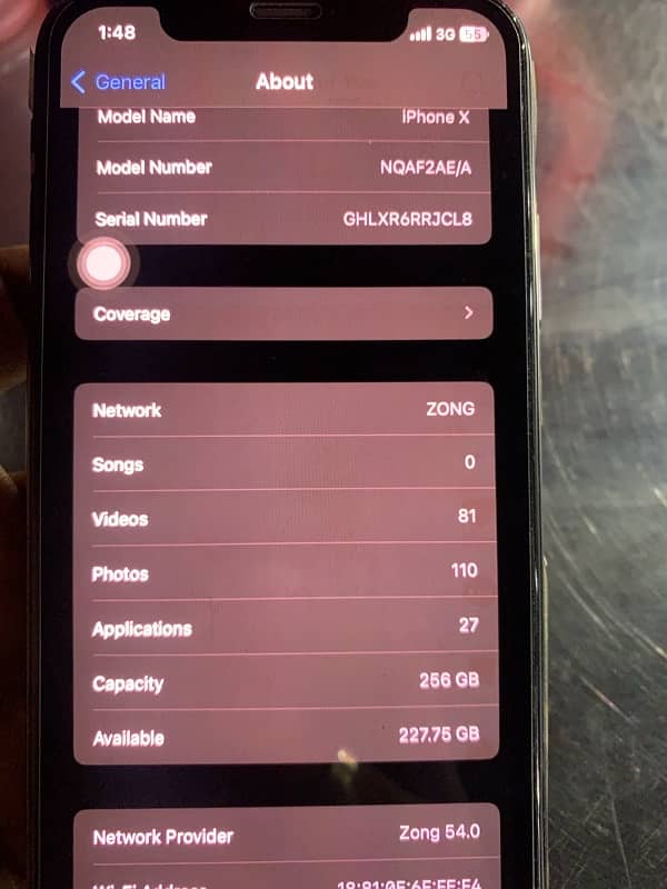 IPHONE X 256GB READ ADD 10