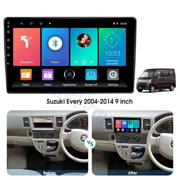 Android LCD Display Touchscreen Panel Suzuki Every Clipper Hijet 3