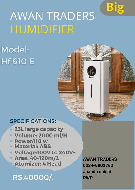 Dehumidifier and humidifier 10