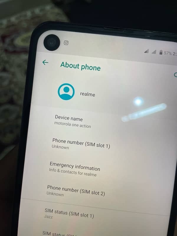 Motorola One Action 4/64 Dual Sim PTA Approve 6