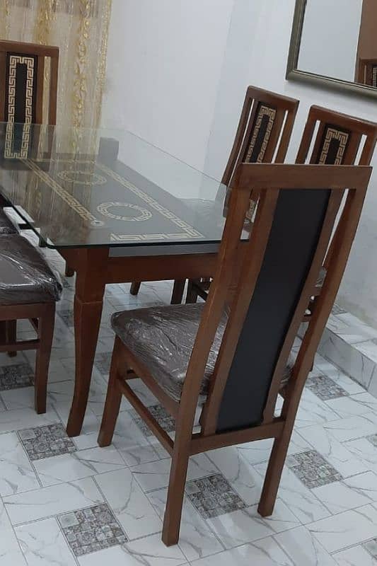 New Stylish 6 Chairs Set of Lacker Dinning Table 11