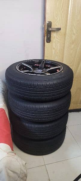 15 INCH ALLOY WHEELS WITH TYRE BEAUTIFUL DESIGN 7