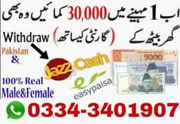 online job available in Pakistan